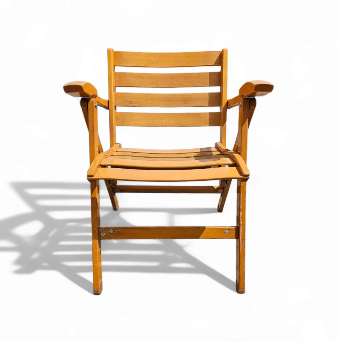 4 x folding chairs by Ico & Luisa Parisi for Reguitti, Italy, 1970s