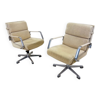 Eames "Ivory" armchair pair for Herman Miller – 1950s