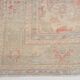 Tapis vintage rouge pâle et beige