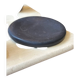 Vintage sculptural polished black marble donut plate flat tray empty po