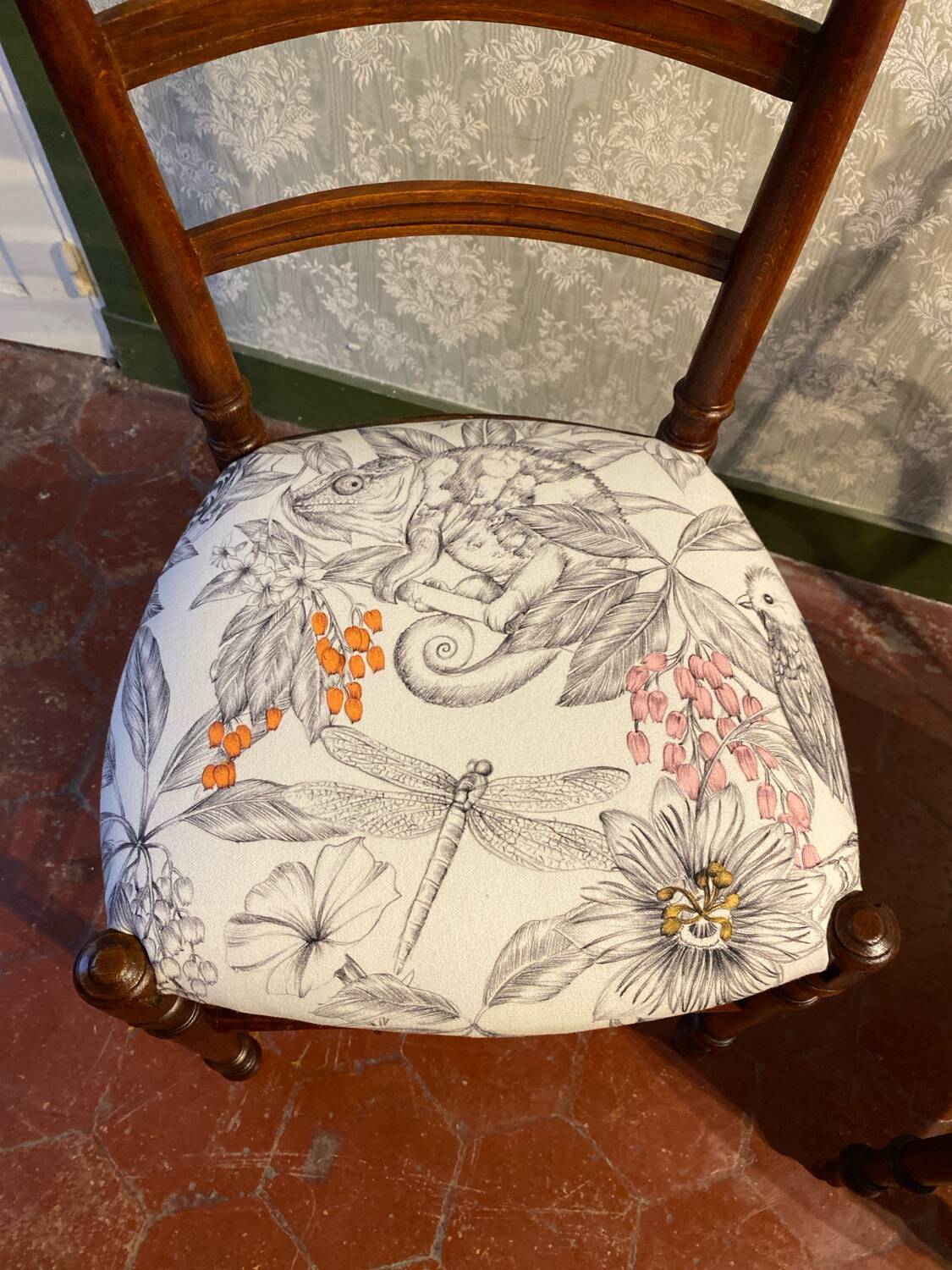 Lot de deux chaises de chambre 19e