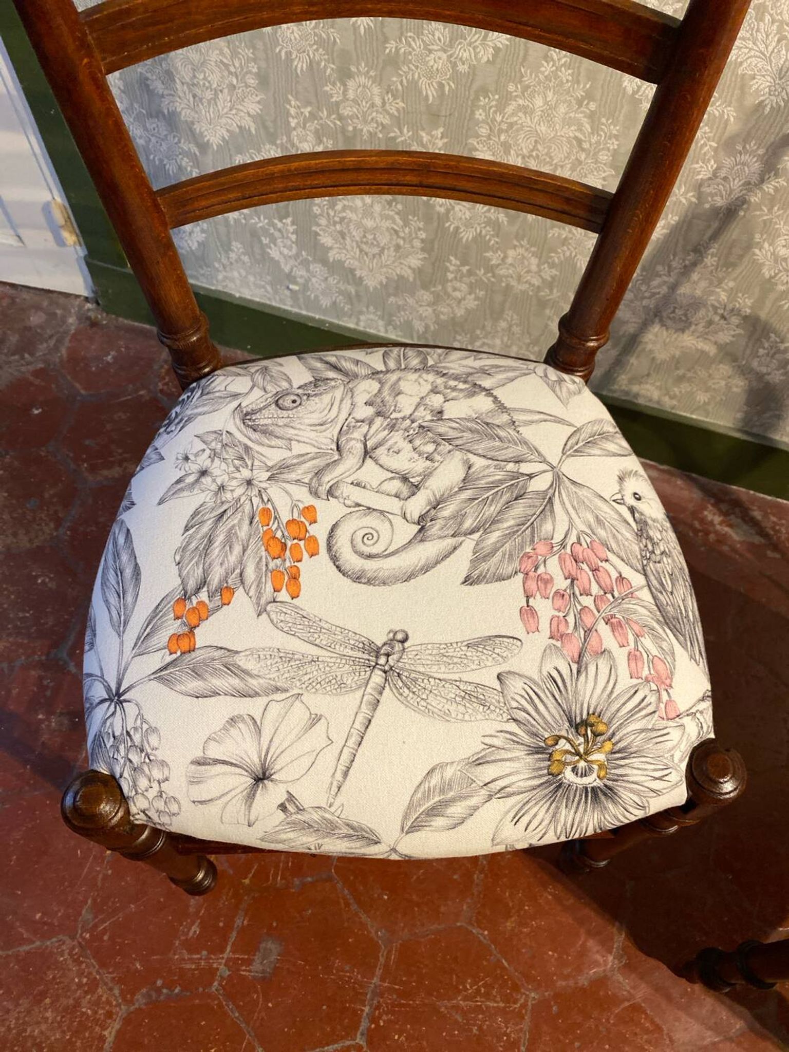 19th-century bedroom chair