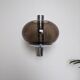 PAIR OF WALL LIGHTS BY SCIOLARI - VINTAGE SMOKED GLASS AND CHROME