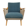 Armchair in blue and beige 1950