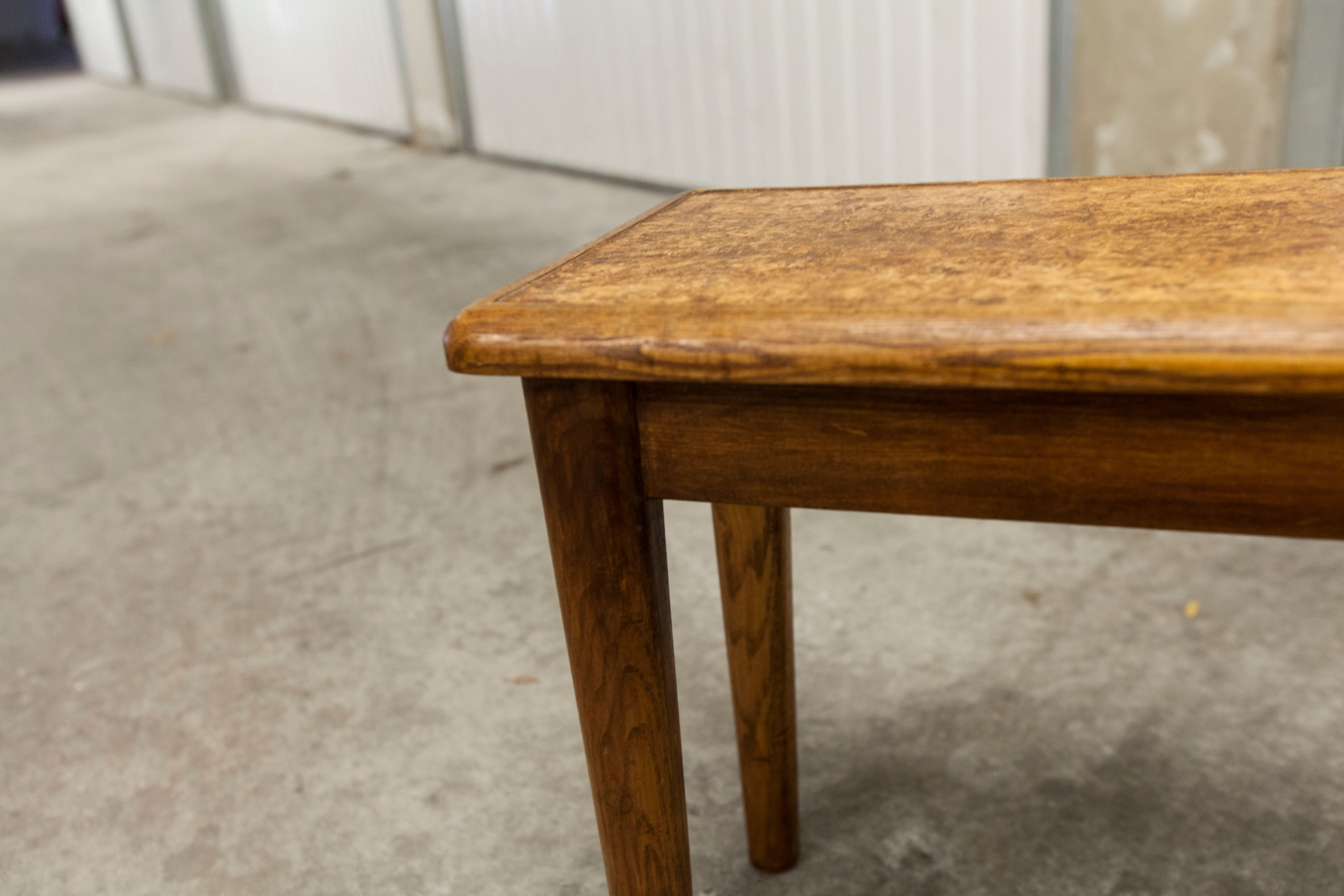 Paire de bancs enfant ou porte plante artisanal 1960