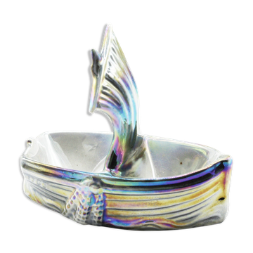 Former salt shaker porcelain boat