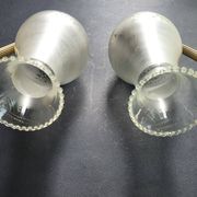 Pair of antique gold wall sconces