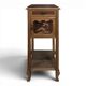 Art Nouveau bedside table with a griotte marble top.