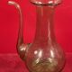 Design decanter, pourer in glassware of biot green vintage glass