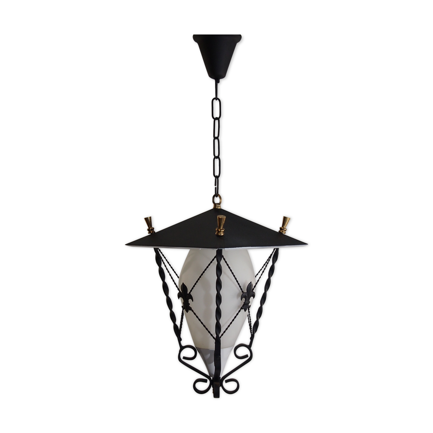 Wrought iron lantern vintage