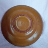 Plate in painted sandstone