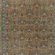 Vintage Handmade Turkish Wool Area Rug with Floral Design