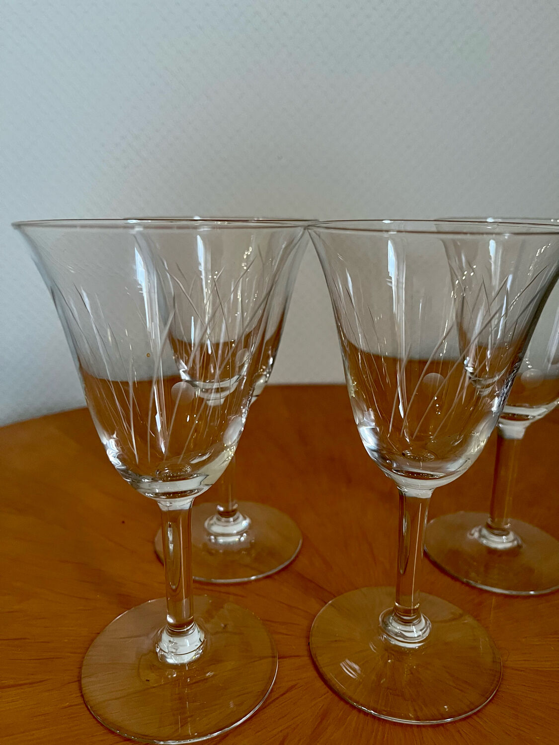 Verres à vin vintage 1960