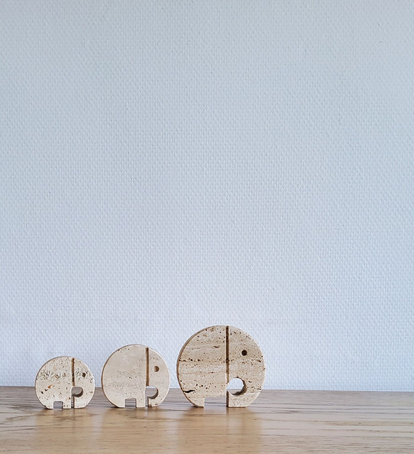 Set of 3 elephant sculptures by Fratelli Manelli 1070
