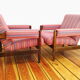 A pair of armchairs, vintage, 60s