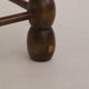 Vintage low chair in solid wood (oak) Dlg Dudouyt Circa 1960