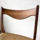 GS60 chair in exotic wood and straw, Arne Wahl Iversen, 1960s