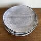 Set of 8 brutalist plates 1970 grey Niederviller Twilight