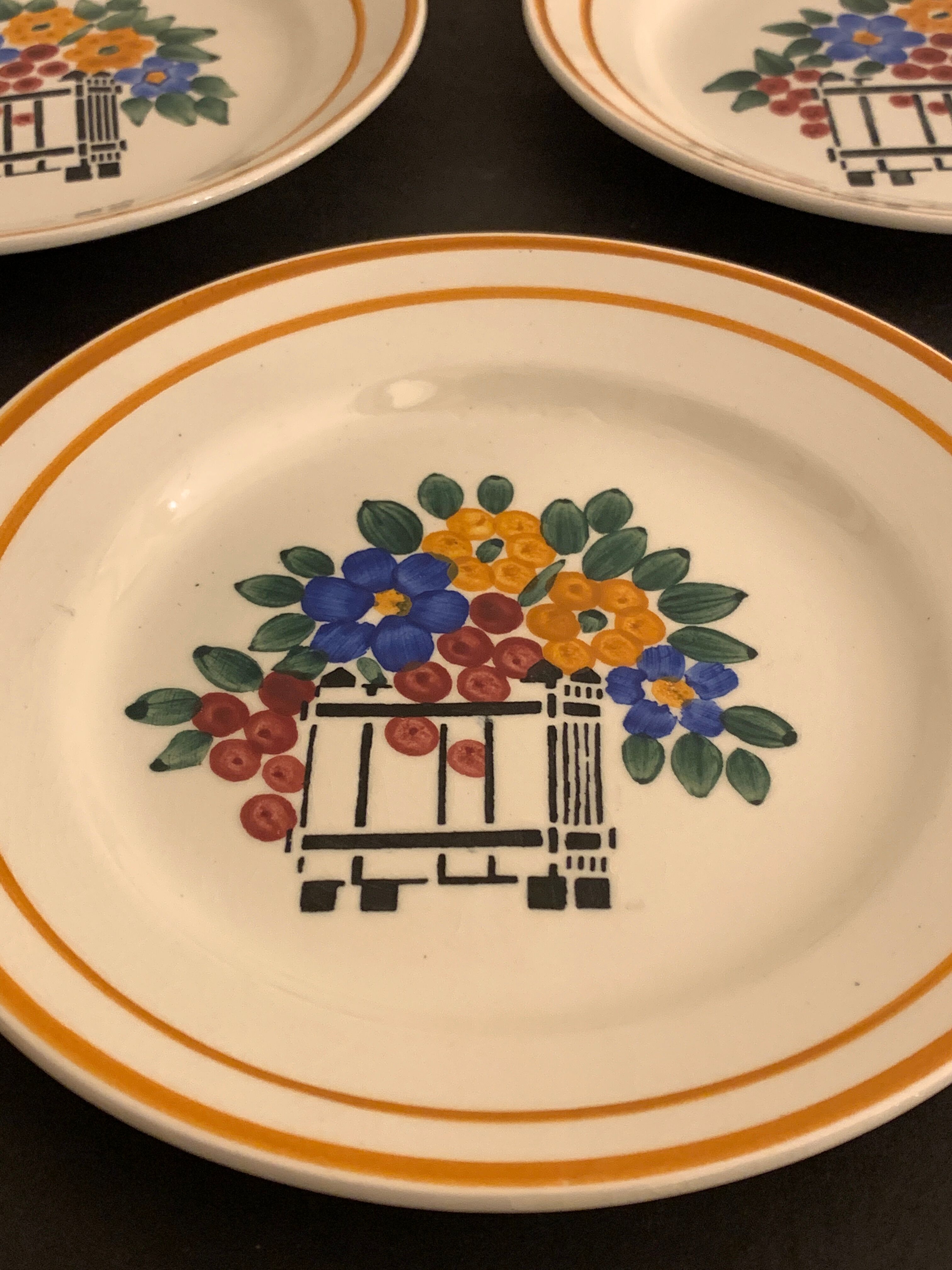 10 flat plates model Fleuri, HBCM, 1950