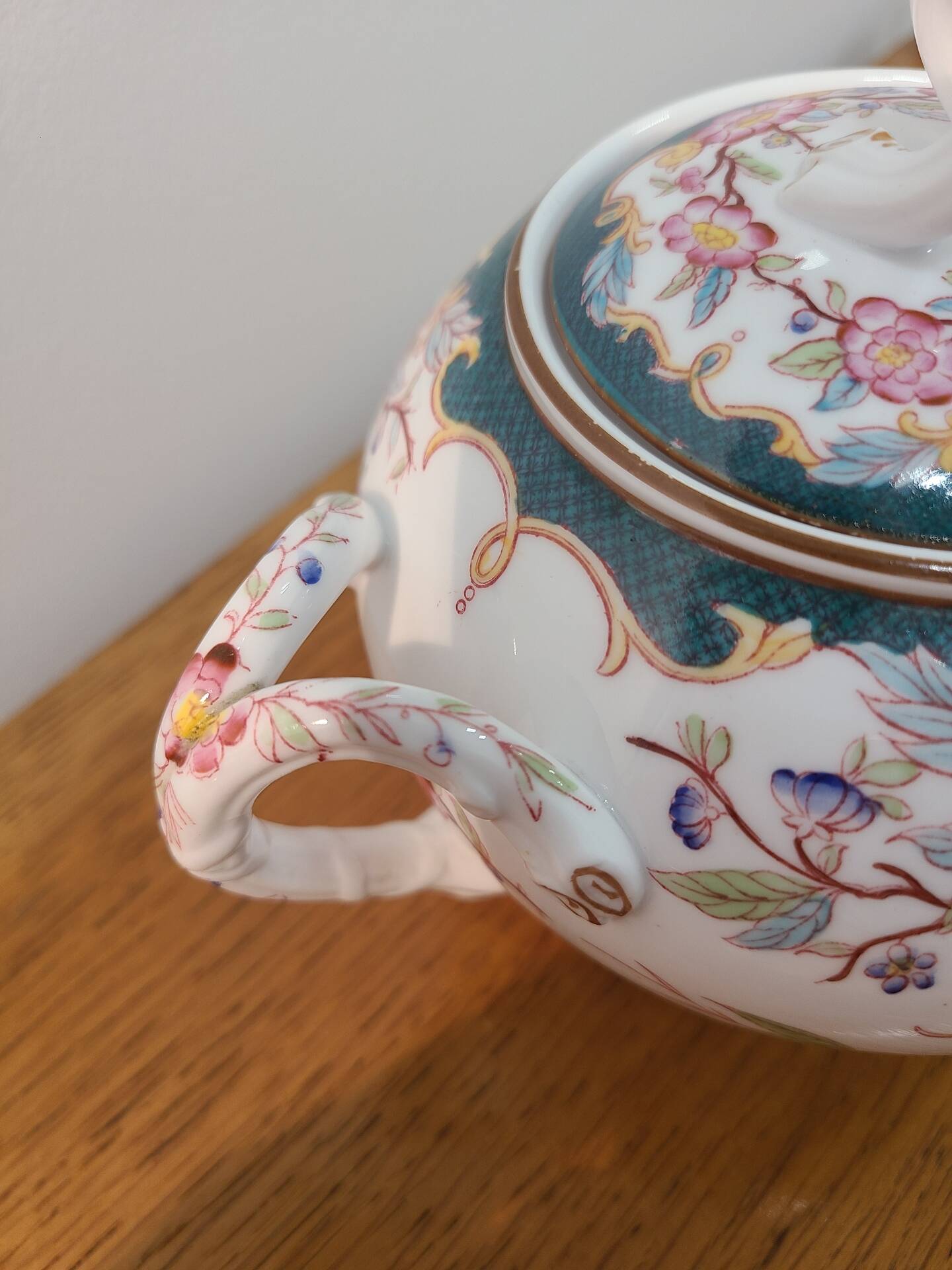Sarreguemines porcelaine - sucrier modèle minton