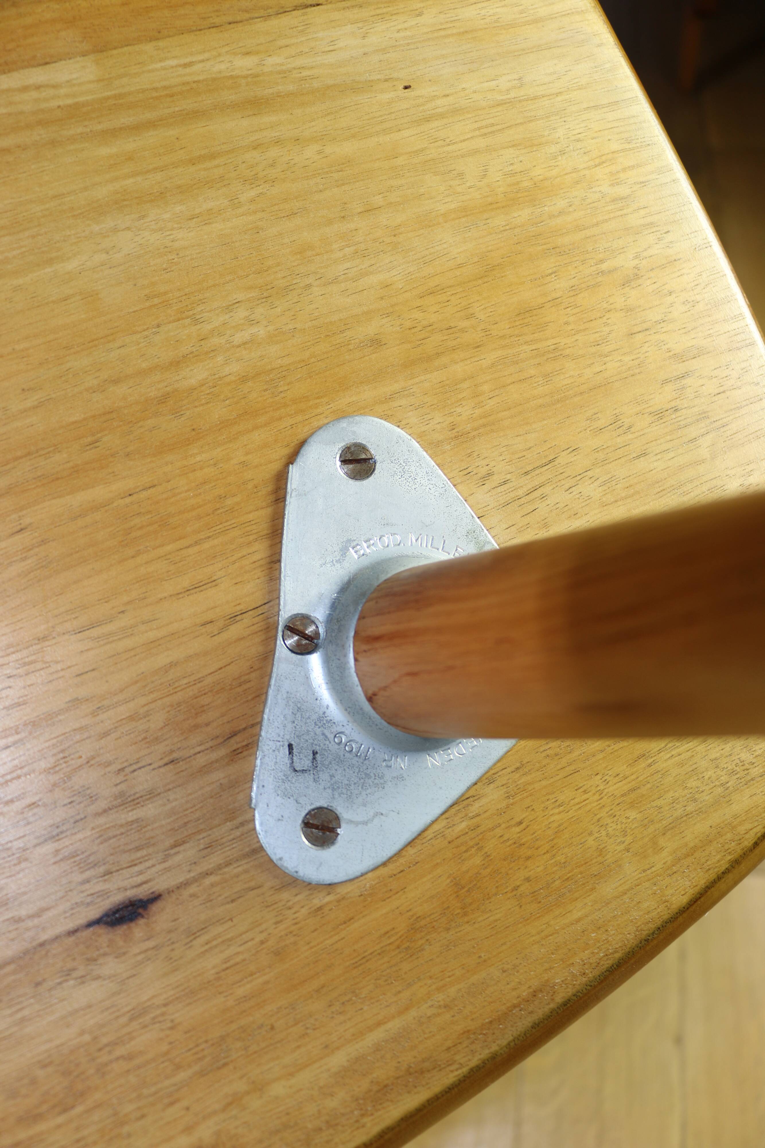 Scandinavian Swedish coffee table console 1970s - walnut