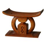 Ashanti stool from West Africa, carved from hardwood, 20th century.