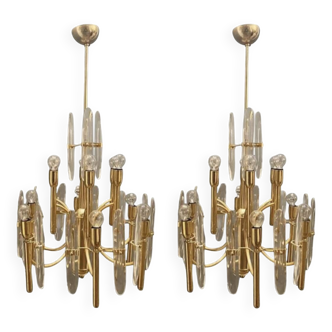 Pair of sciolari chandeliers