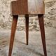 Vintage Oak Stool – Solid Oak Seat – Rustic 1960s Crafts – 31×31×50 cm
