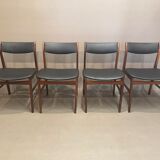 Set of 4 chairs "Scandinavian design" 1950.