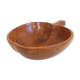 Large flat wooden vintage Apple shaped