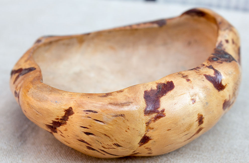 Old wooden bowl Sami Lapland Sweden