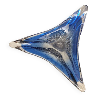 Vintage cendrier murano bleu