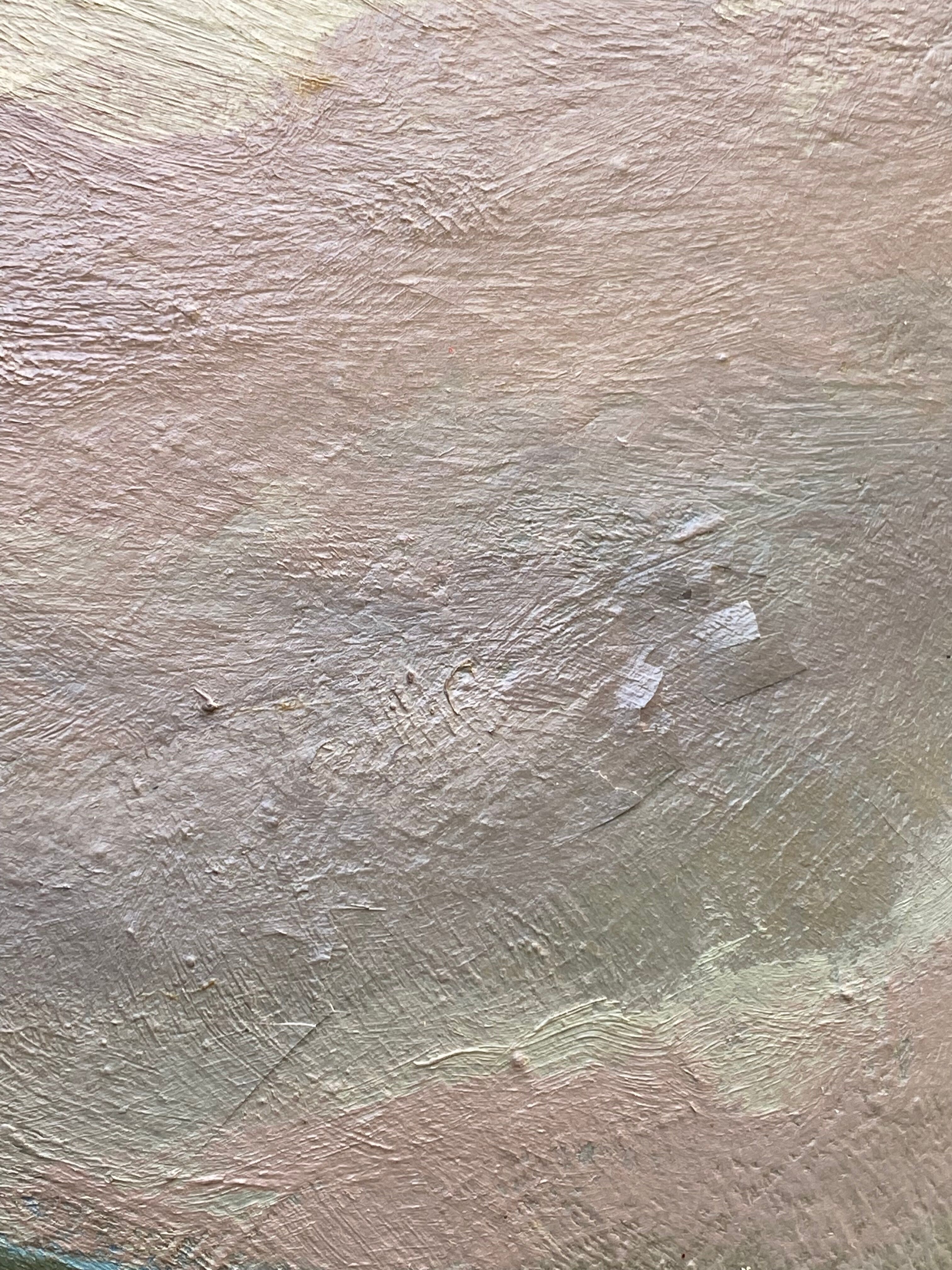 Painting of a naïve style horse