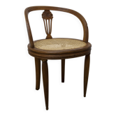 Vintage Louis XVI style chair – Cane seat, lyre-shaped back