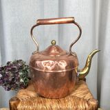 Old copper and brass teapot