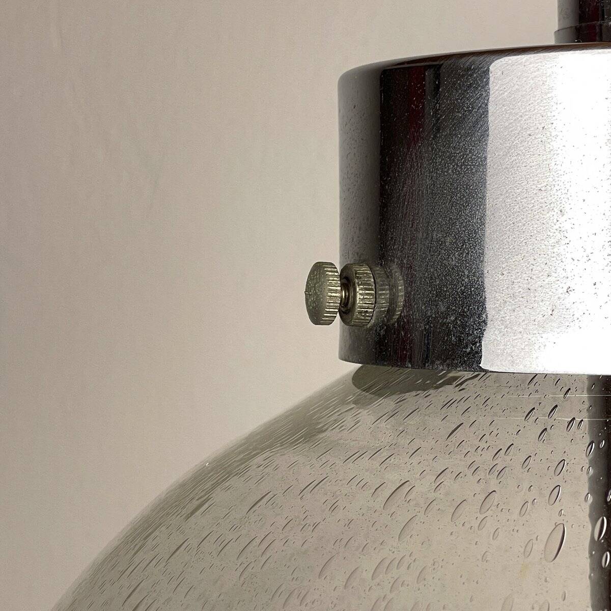 Large vintage swirling Murano glass pendant light, 1970s