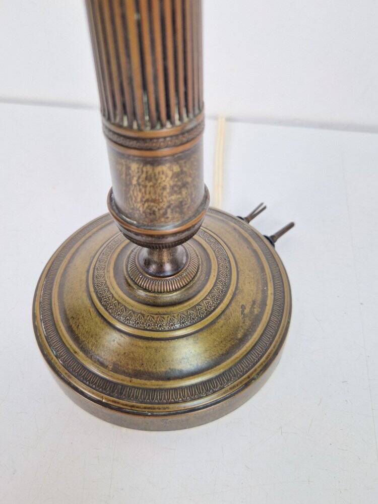 Vintage Empire Bronze Table Lamp, France, 1890s