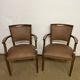 Paire de fauteuils bridge vintage