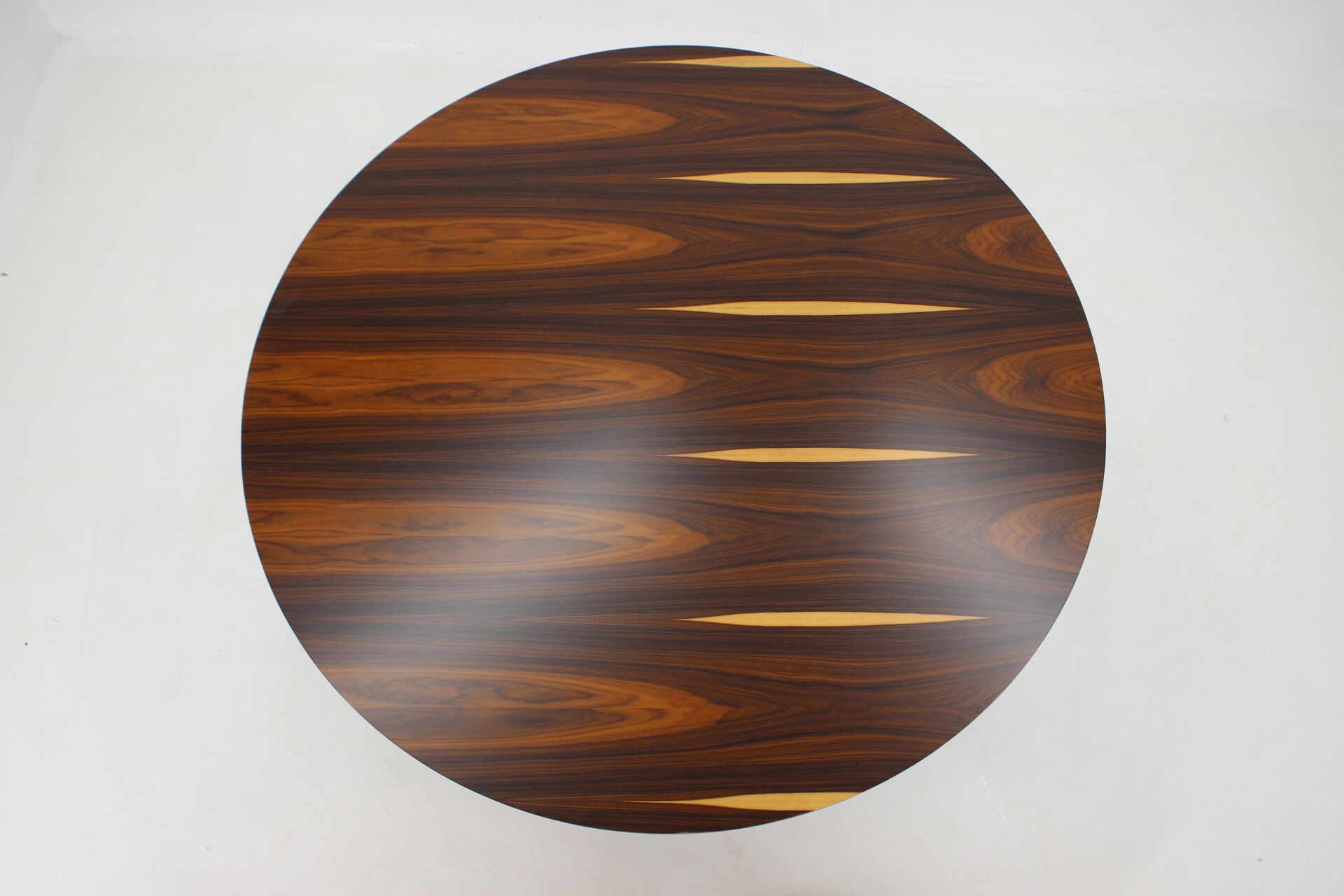 Arne Jacobsen Round Palisander Dining Table for Fritz Hansen, Denmark, 1980