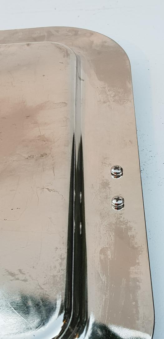 70s silver metal tray