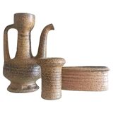 Wabi-Sabi Ceramics Set by Marius Van Woerden, Vest Keramiek, 1960s