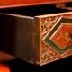 Vintage Chinese lacquered buffet decorated with gold leaf.