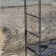 Vintage string wall shelf from the 60s in metal