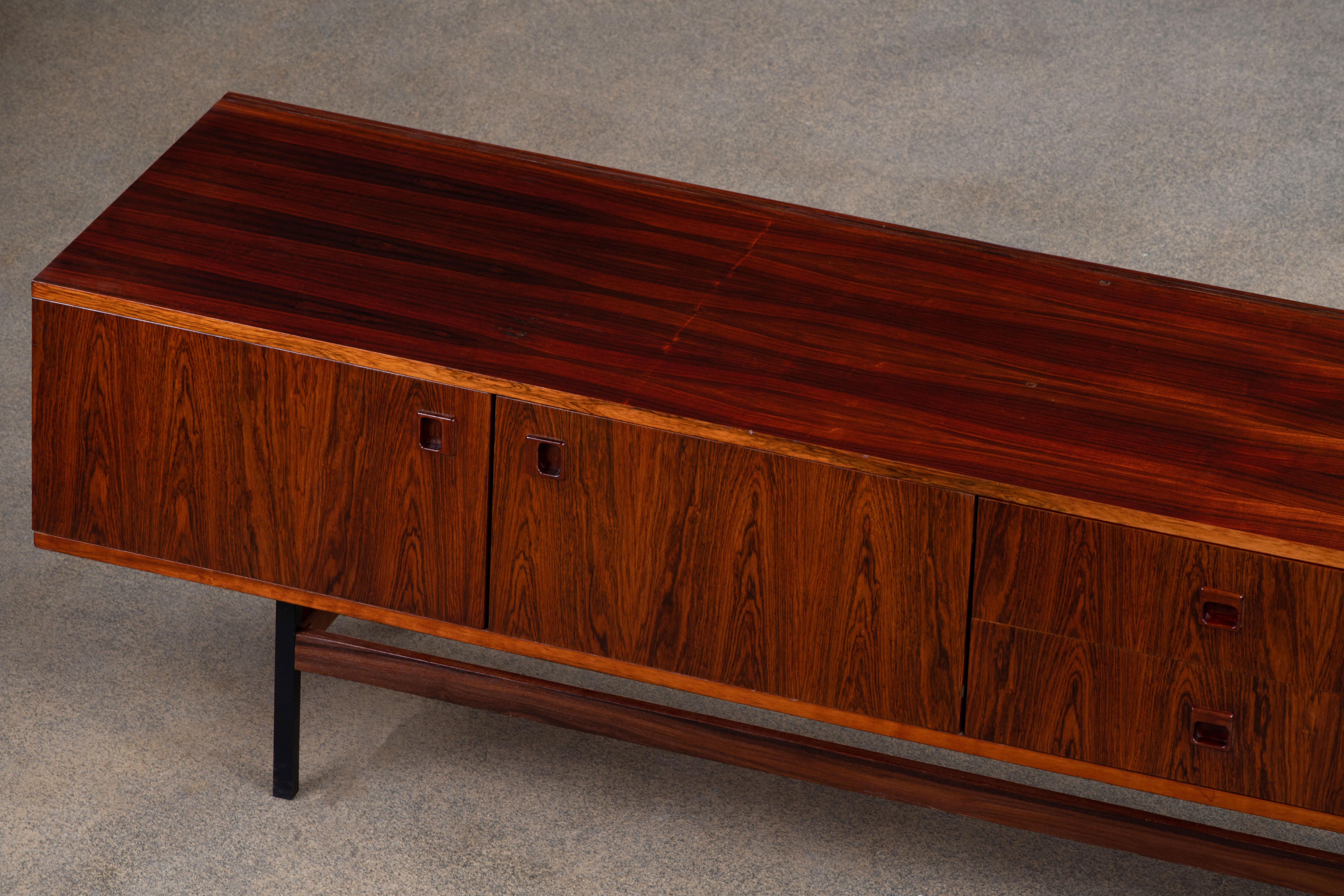 Vintage Scandinavian Enfilade – 236 cm