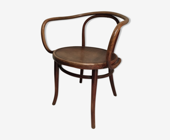 Turned wooden office chair