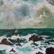 Painting on canvas, Marine 55×33 cm