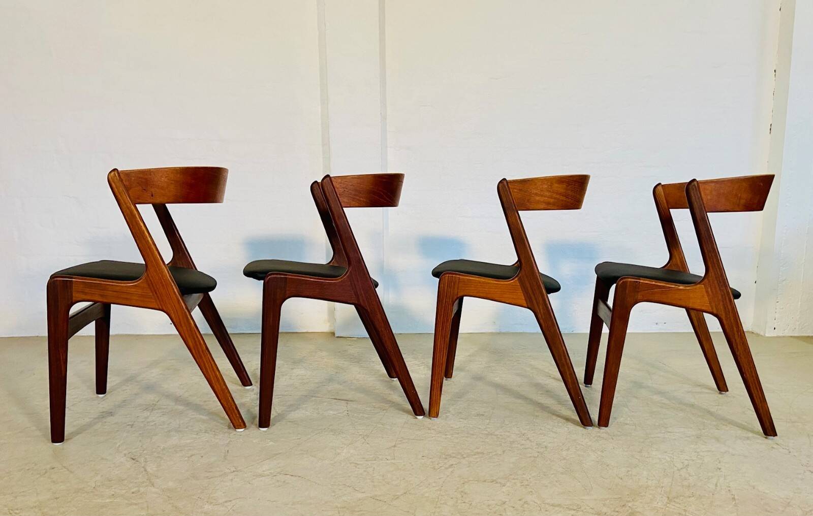 Chaises à manger vintage danoises par Kai Kristiansen pour Schou Andersens MøbelFabrik