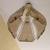 Plexis amber glass hanging lamp