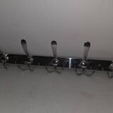Chrome coat rack with 5 hooks