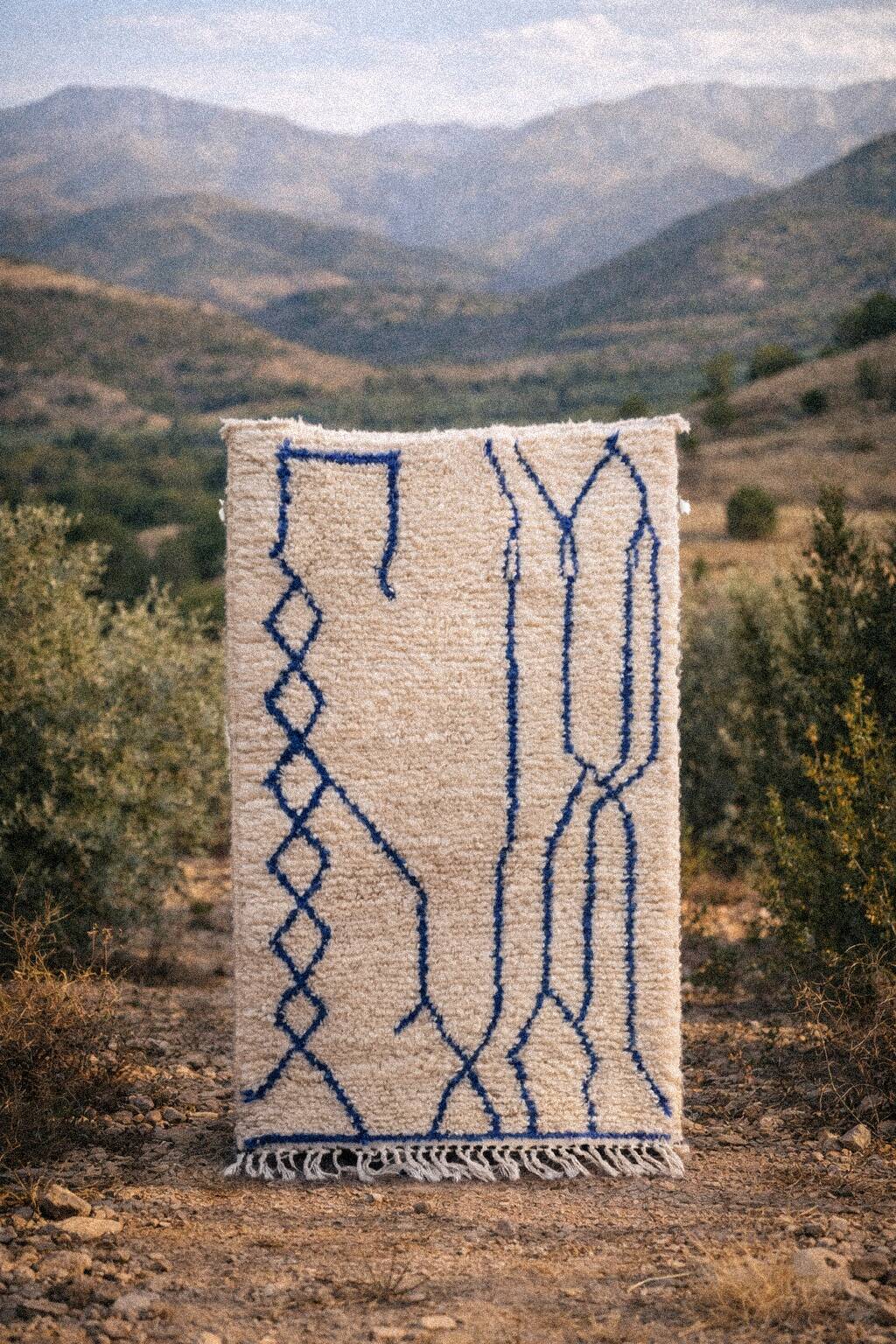Amazigh Beni Ouarain rug tapis berbére- 140 x 88 cm